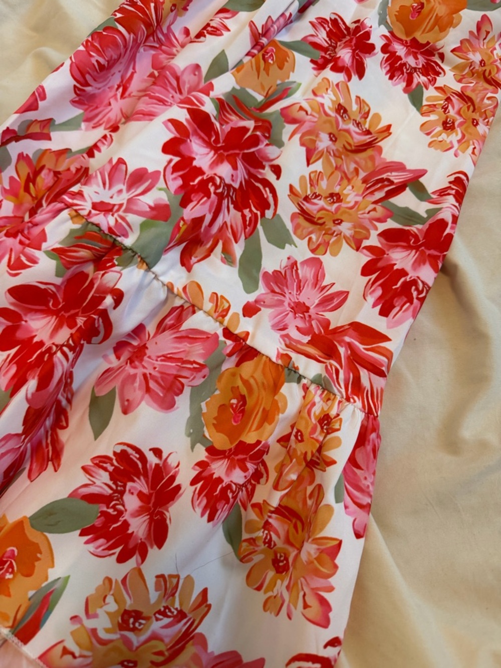 Print Ruffle Hem Skirt - Picture 3 of 3